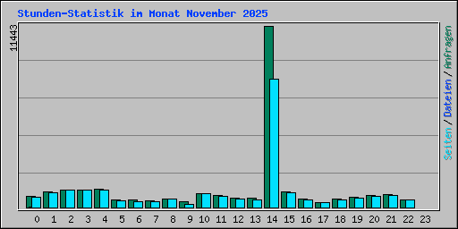 Stunden-Statistik im Monat November 2025